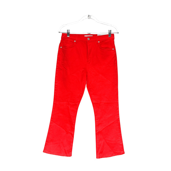 LOFT Orange Cropped Denim Jeans - Picture 1 of 4